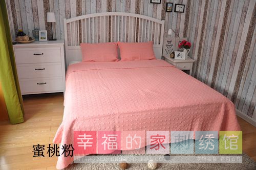 Khăn trải giường bằng vải bông nhập khẩu Hàn Quốc, chăn bông ba mảnh màu retro mềm mại và thân thiện với da, thoải mái và bền - Trải giường thảm chân giường