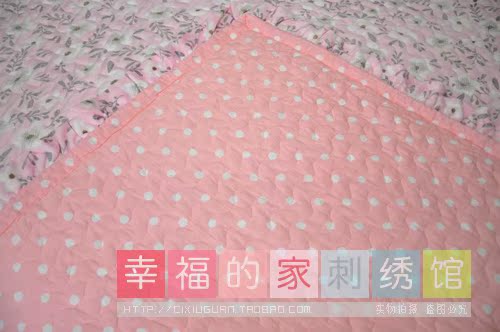 Hàn Quốc ngắn sang trọng quilted flash ba mảnh nhung trải giường ga giường cotton