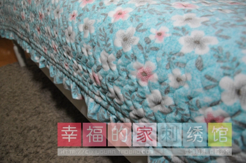 Hàn Quốc ngắn sang trọng quilted flash ba mảnh nhung trải giường ga giường everon