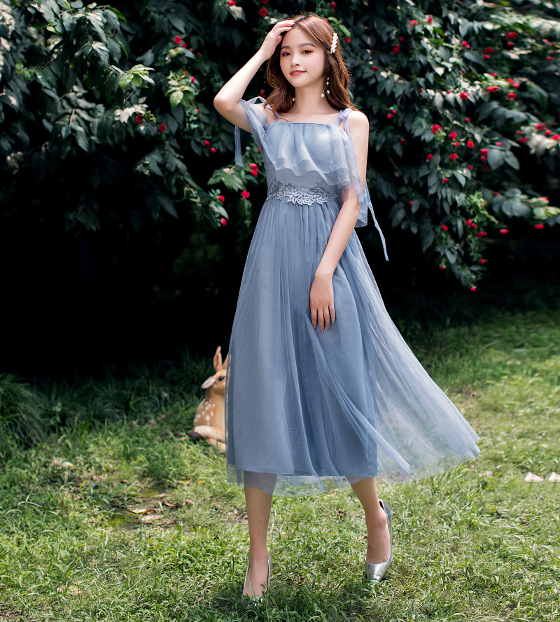  XL (110-138 catties)+Blue -gray [E -character shoulder] medium and long V090   + $7.26 