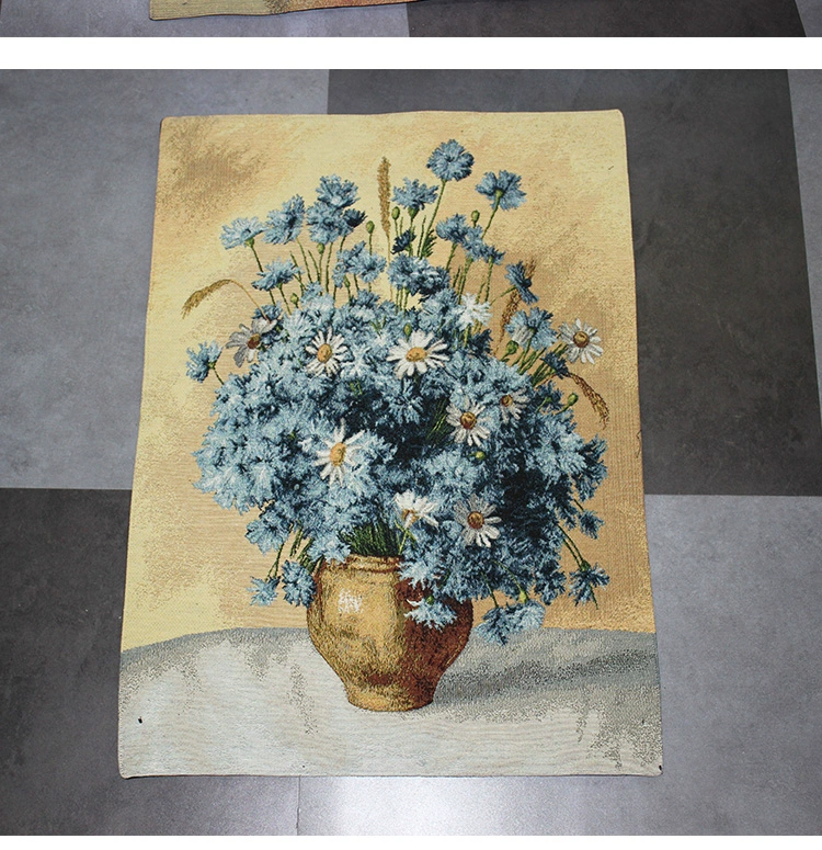 New School Ge Bailin Fabric Jacquard Tapestry Tranh Pastoral Tapestry Wall Flower Series Mới 5 - Tapestry thảm treo tường decor	