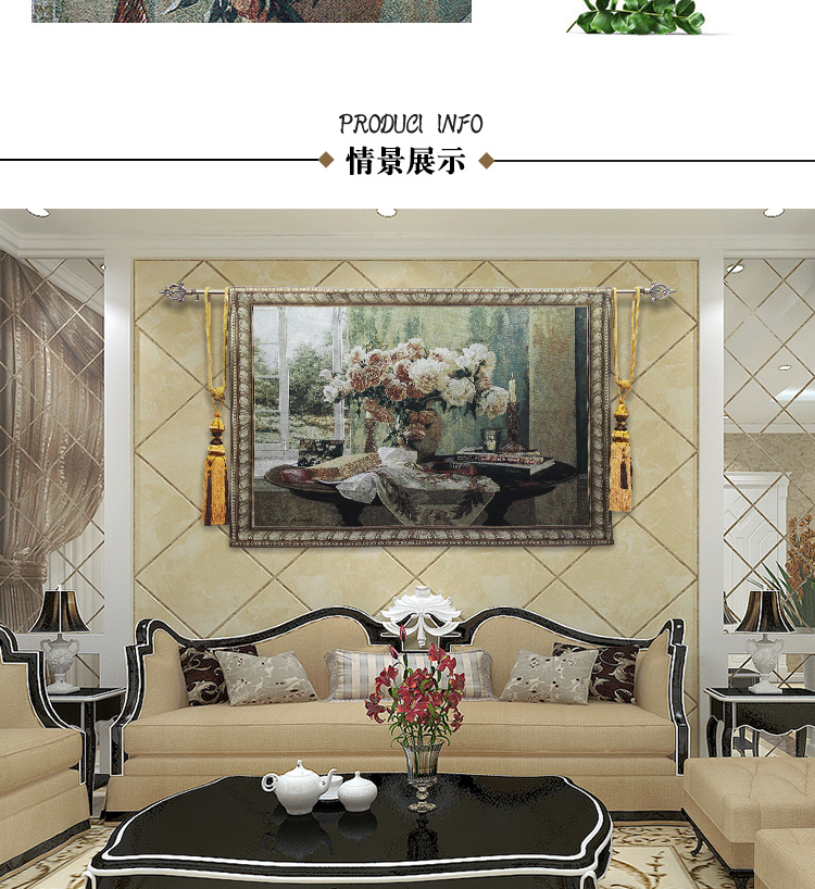 Trường mới của mỹ thảm Bỉ tấm thảm den phòng ngủ sơn trang trí những bức tranh tường nền của thảm trang trí châu Âu - Tapestry thảm treo tường bản đồ 