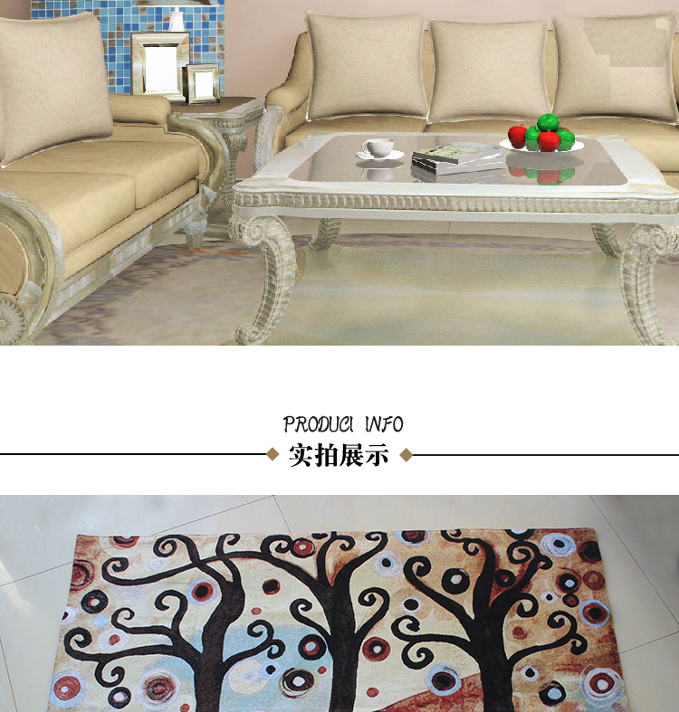 Bỉ thảm tấm thảm phòng khách phong cách châu Âu cây trừu tượng mới của cuộc sống kho báu Zhendian tăng vọt tại chỗ - Tapestry 	thảm treo tường doremon	