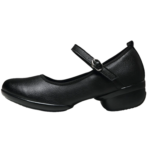 Модная кожаная обувь, танцующие красные туфли, из натуральной кожи, мягкая подошва, для среднего возраста