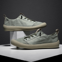 Male Shoe Boomer Shoes 2020 New Thin style Breathable Sloth Cloth Shoes One Foot foot Canvas Casual Shoes board Shoe Mens Korean version