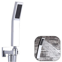 Full copper plated chrome black handheld shower head single head bathroom with shower head shower for home toilet shower head square