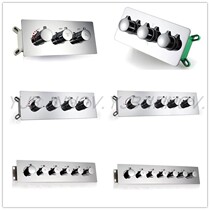 Embedded all copper mixed water valve door concealed into wall thermostatic switch shower accessories ceramic spool faucet