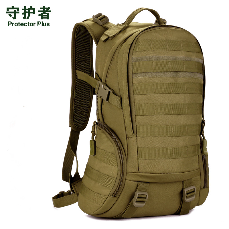 35L Waterproof Mountaineering Bag Double Shoulder Bag Male Travel Backpack Punching Bag Outdoor Black Tactical Backpack Student Bag-Taobao
