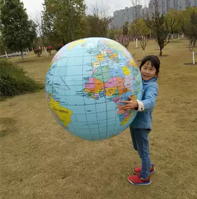 90cm Inflatable World Map ball soft toy early education geography playing water ball balloon ball beach ball children's toy