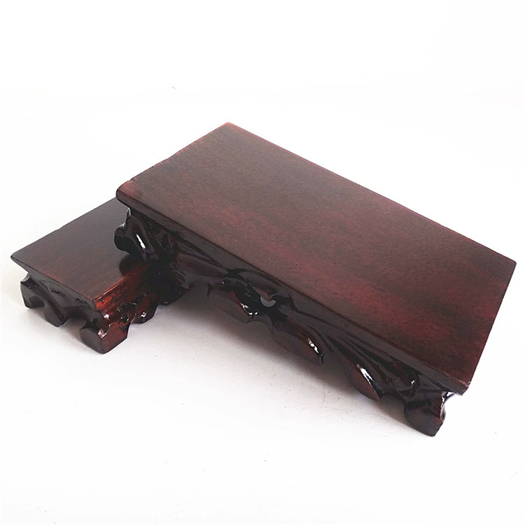 Cơ sở đá rắn cơ sở khắc gỗ gốc có thể được khâu chậu cảnh quan trang trí hình chữ nhật ngọc bích đá Phật cơ sở tượng - Trang trí nội thất