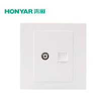 Hongyan electrician switch socket panel 86 type wall switch weak current combination Xinyi X86 TV computer socket