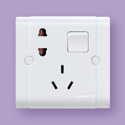 Hon Goose Switch Socket 10A open five-hole socket single-linked A86Z223K11-10N 