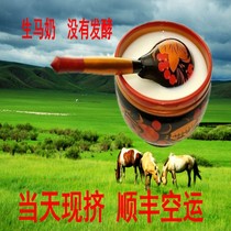 8 pounds of unfermented fresh mares milk raw mares milk freshly squeezed mares milk on the same day SF express fresh mares milk by air