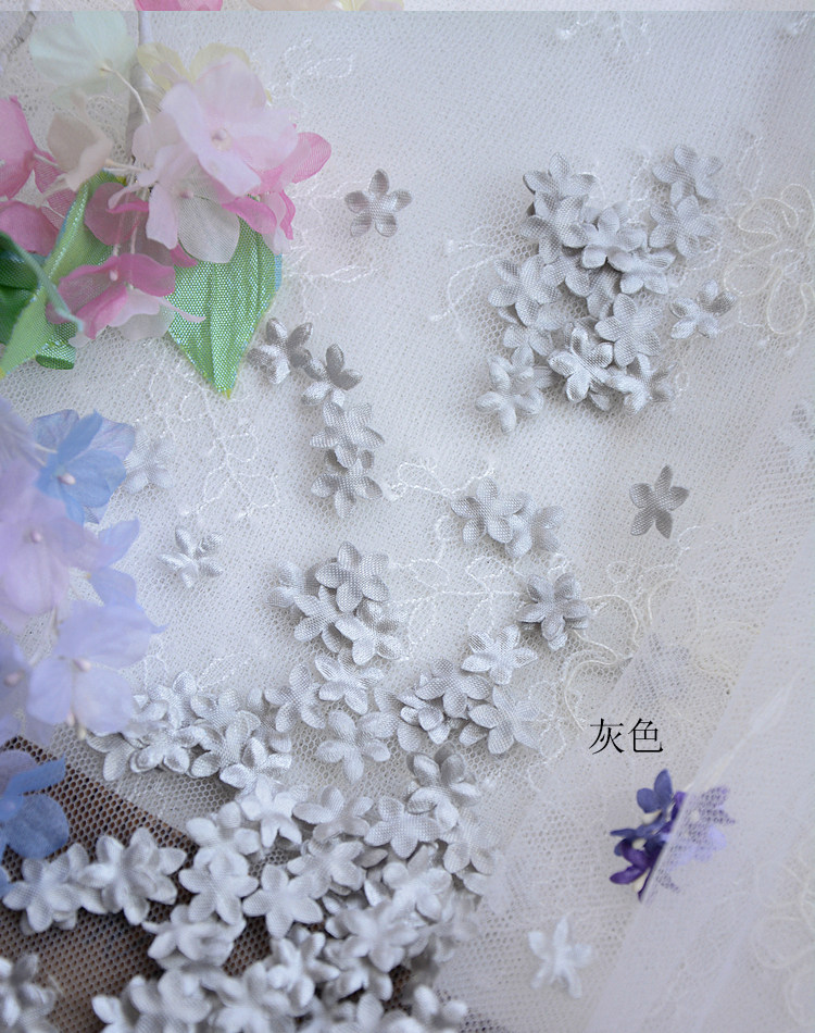 DIY Handgemachte 3D-Blumen Hochzeitskleid-Materialien, Pyrographisches Jeansgarn, Kopfbedeckungsmaterialien, 45 Farben, 100-200 Stück, RS1968 – Detail 27