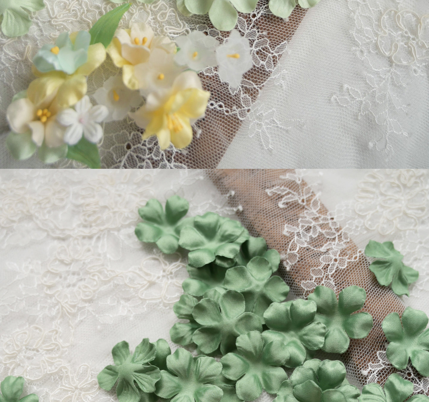 100 Stück Mehrfarbige DIY Handgemachte 3D-Organza-Blumen für Hochzeitskleider, Schleier, Mini-Blumen, Babykleidung, Bastelmaterialien 3CM RS4035 – Detail 35