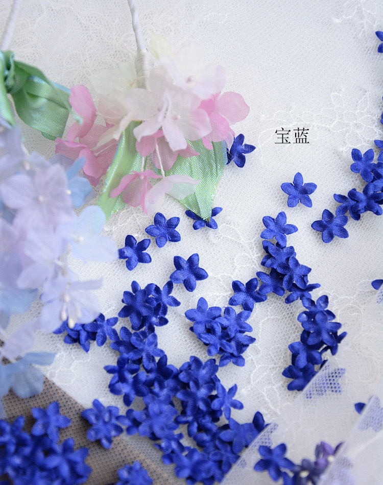DIY Handgemachte 3D-Blumen Hochzeitskleid-Materialien, Pyrographisches Jeansgarn, Kopfbedeckungsmaterialien, 45 Farben, 100-200 Stück, RS1968 – Detail 30