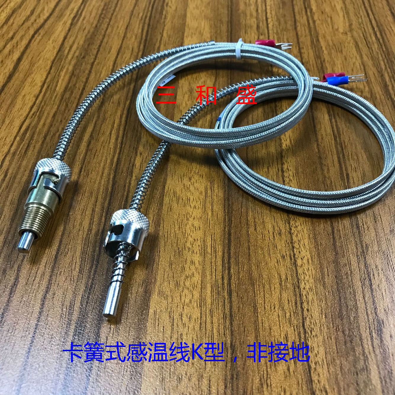 Circlip-type non-grounded heat-up line K-type clamp-type heat-up line Screw thermocouple Needle thermocouple