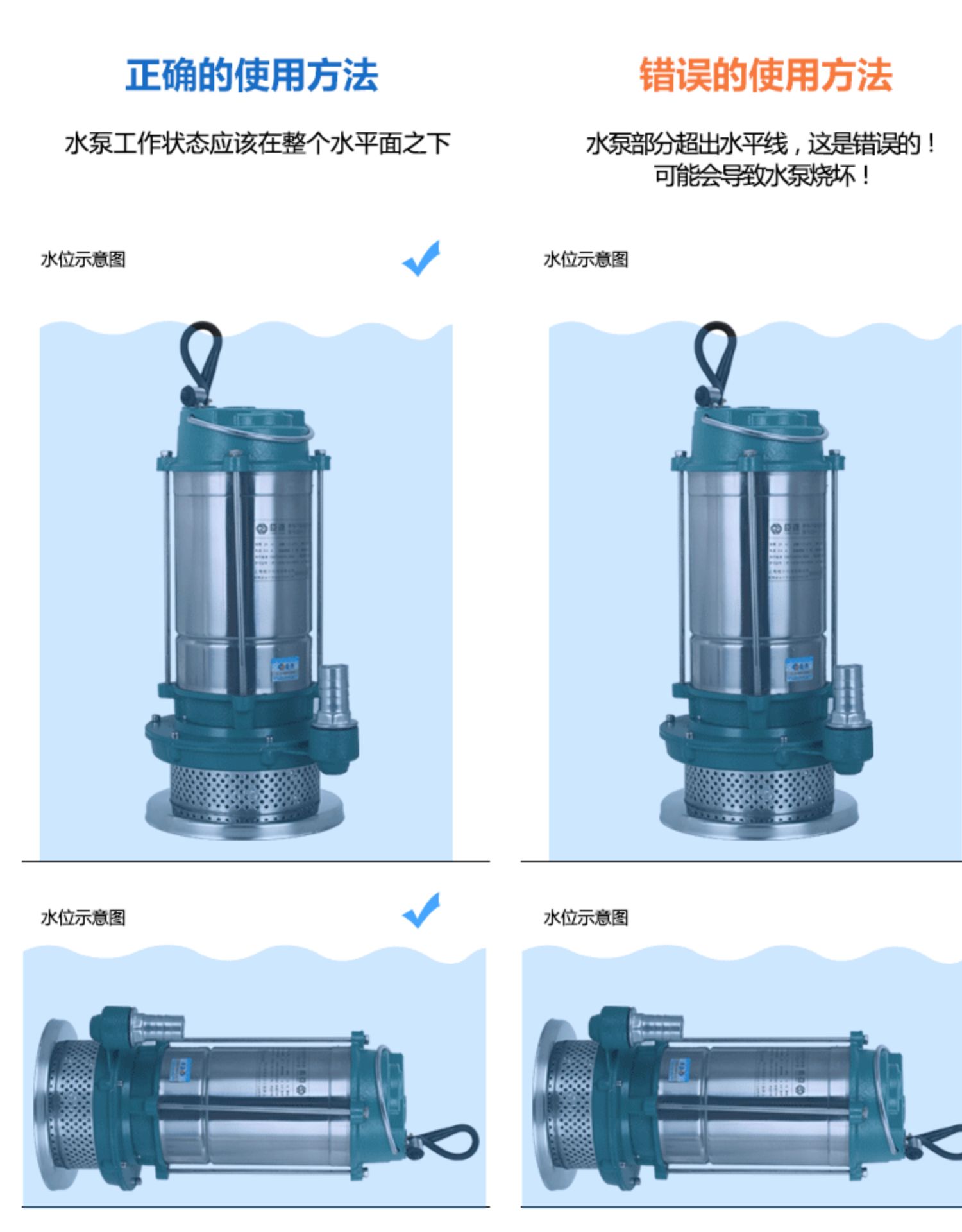 Chenyuan submersible pump 220V household self-priming high lift pump agricultural sewage pump irrigation sewage pump water pump