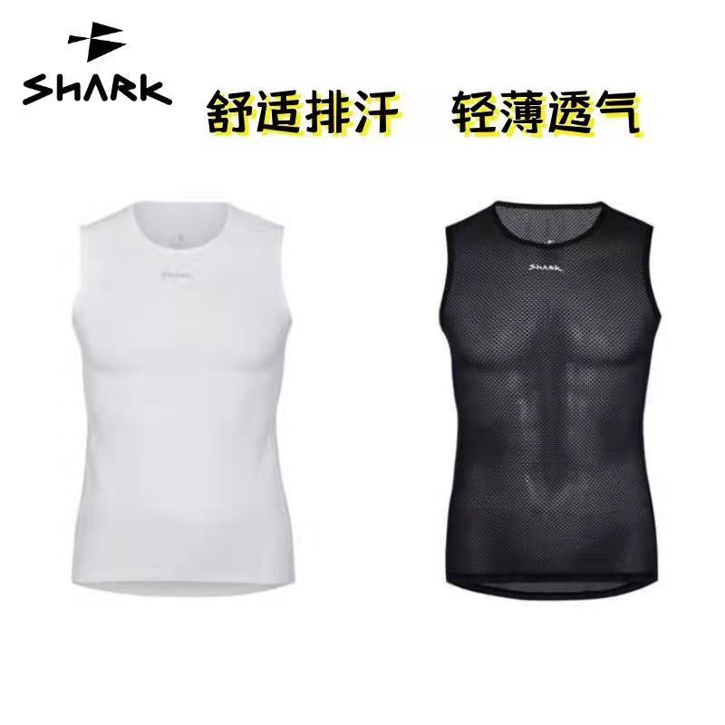 Shark Shark Running Sports Riding Vest Perspiration Sweatshirt Mesh Sleeveless bike riding outfit equipment