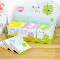 Hand-drawn restaurant paper towel small bag affordable home with pattern color cartoon whole box cute carry-on print draw paper