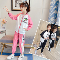 Girl Spring Clothing Suit 2022 New Spring Autumn Children Baby Girl Sport Two Sets Fall