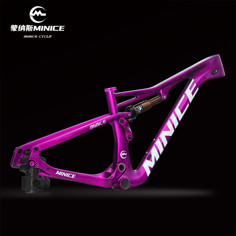 Monasminice Carbon Fiber Soft Tail Frame Mountaineering Bike Rack Cross-country Ultralight Carbon Shelf 29 Inch Full Shock