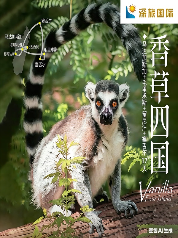【Vanilla Four Countries】Madagascar, Reunion, Mauritius, Seychelles 17-Day Premium Small Group Tour