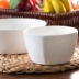 Bone China Bowl Gia đình Rice Bowl Soup Ceramic Bát mì ăn liền Bát salad Sáng tạo Bát vuông Món tráng miệng Ramen Bát bộ đồ ăn - Đồ ăn tối