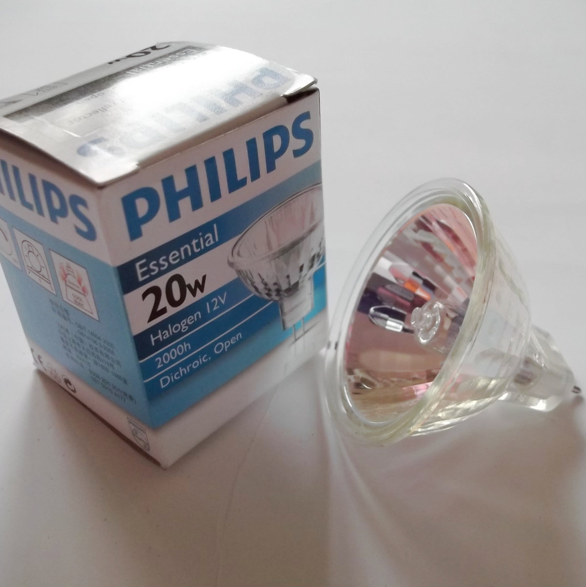Philips Lamp Cup Halogen Bulb MR16 Spotlight MR11 Small Lamp Cup Quartz Pin Bulb 12V Halogen Tungsten Lamp Cup