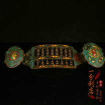 Tibetan spread pure copper such as the Abacus Jingtai Blue Wufu to hold the Ruyi and the Ruyi Qiao to the decoration