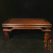 Antique old flower pears wood red wood bed with solid wood material small tea table flower pears wood tatami bed with window tea table floating window tea table old stock