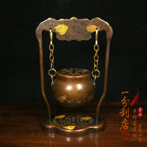 Pure Copper Bau Gold Fu Susuxiang Stove Domestic Incense Stove Creative Hanging Chandelia Stove Indoor Purifying Incense Stove