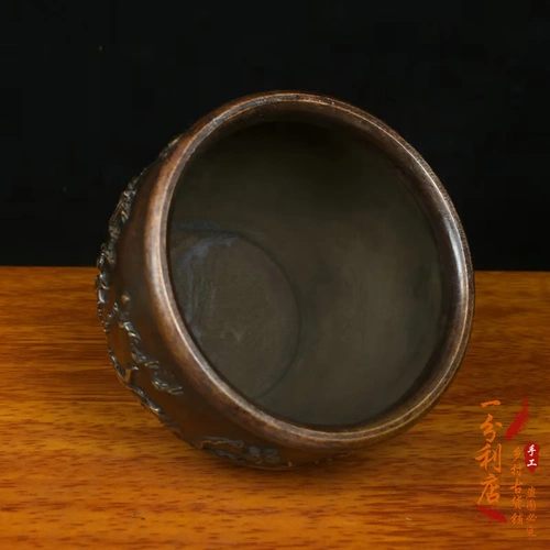 Антиквариат чистого медь малая ручка для мытья ручки Серые цилиндры