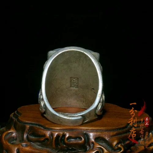 Антикварное квадратное обручальное кольцо, драгоценный камень для кольца, инкрустация камня, серебряный браслет, ювелирное украшение