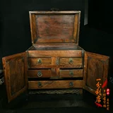 Антикварный старый розовый древесина двойной дракон