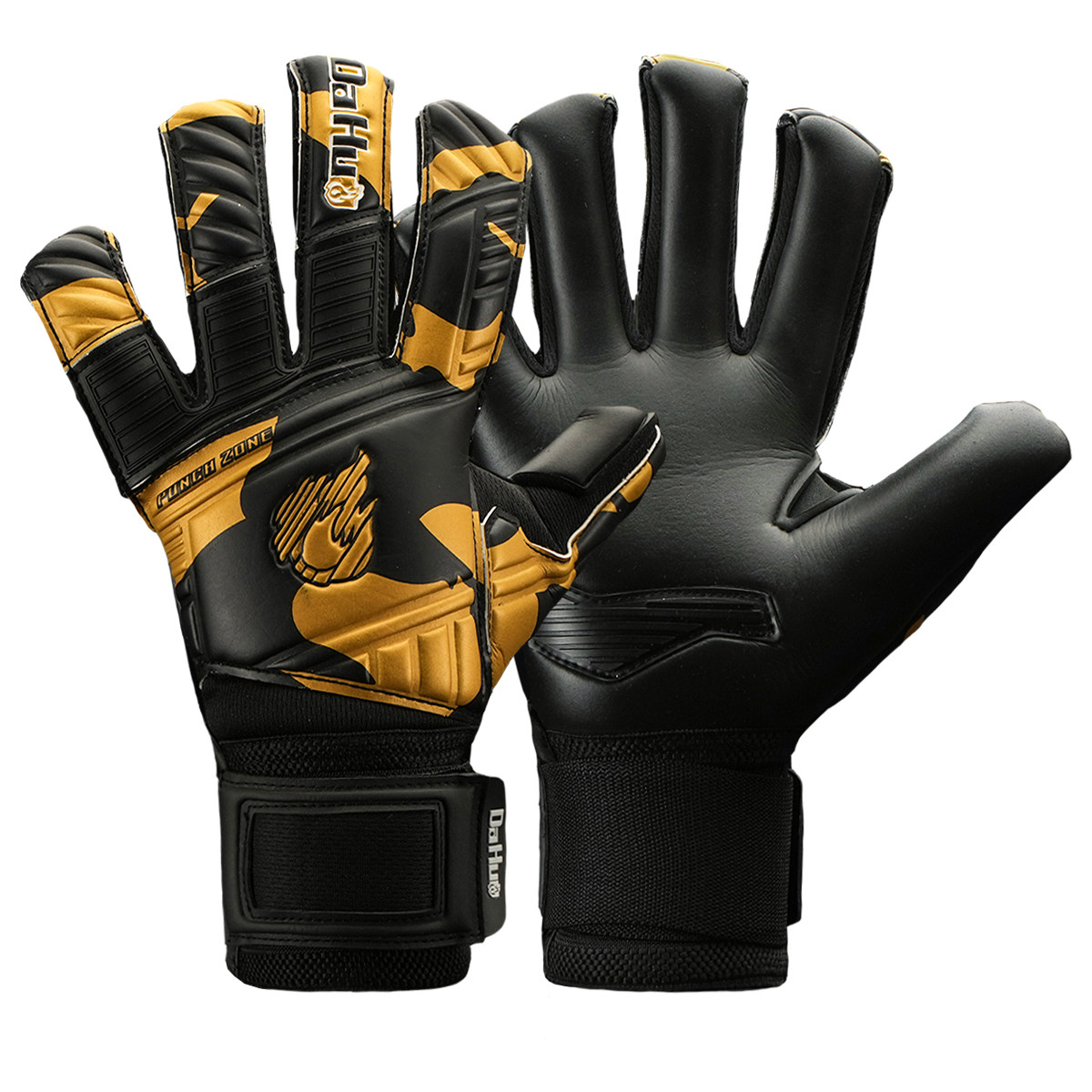 Fire Football Goalkeeper Gloves Recommended with Handle Professional Black Golden Golden Gartle Wear Resistance Inner Fire