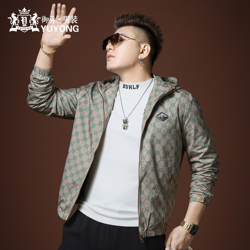 European Station 2026 Autumn New High-End Men's Jacket Trendy Brand Badge Hooded Jacket Casual Top for Men