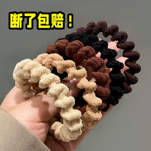 Черная резинка для волос, эластичный прочный чехол, аксессуар для волос, коллекция 2022