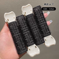 4 черные пушистые клипы