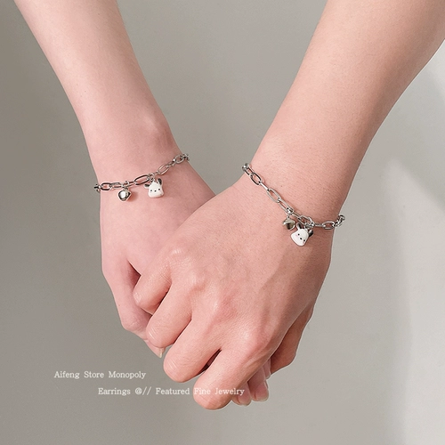 Колокольчик, браслет для влюбленных, небольшое дизайнерское ювелирное украшение, летний аксессуар для школьников, тренд сезона, новая коллекция