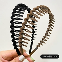 Волновая черная+волновая кофейная цвет [бархатная ткань]