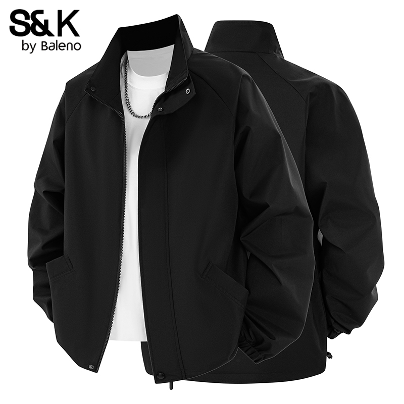 Baleno Autumn and Winter Men's Jacket Loose Casual Windbreaker Trendy Brand Cool Versatile Fleece-Lined Flight Jacket Baleno Autumn and Winter Men's Jacket Loose Casual Windbreaker Trendy Brand Cool Versatile Fleece-Lined Flight Jacket