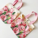 Брендовый тканевый мешок для отдыха, милая сумка на одно плечо, в цветочек