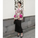 Chengyu Haute Couture ແບບຈີນໃຫມ່ແມ່ຍິງ Jacket Jacquard ເງິນກະທູ້ smudged Brocade Splicing ແບບແຫ່ງຊາດເທິງ