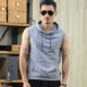 Mùa hè mỏng vest thể thao giản dị Áo hoodie không tay thể thao mồ hôi vest vest mỏng Slim áo thun ngắn tay xu hướng áo 3 lỗ nam