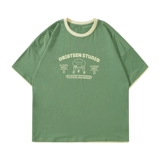 Летняя универсальная футболка с коротким рукавом для отдыха для школьников