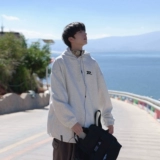 Осенняя толстовка с капюшоном, свободный крой, с вышивкой