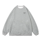 2024 Весна Новая мужская толстовка круглая воротника 360G Низкое плеч