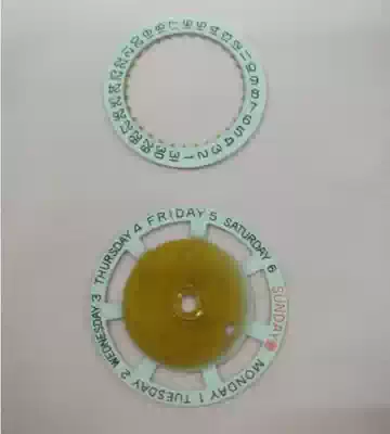 Watch accessories 2834-2 2836-1 Universal week plate Calendar plate Plum blossom 12 o'clock position skylight week plate