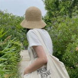 Япония Helenkamiski Tsiellafi Соломенная шляпа Девушка Summer Upf50+Большой глаз